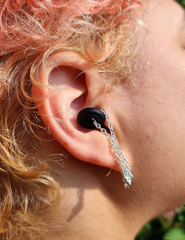 Loop Earplug Earrings!  Earplugs included!