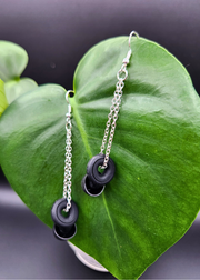 Loop Earplug Earrings - Black