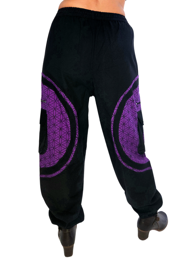 Flow Pants - Purple Flower of Life