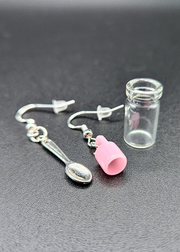 Spoon and Jar Earrings